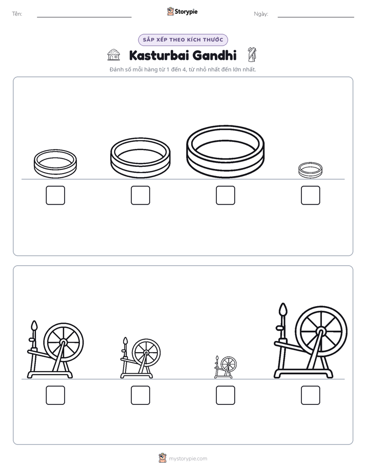 Thứ Tự Kích Thước