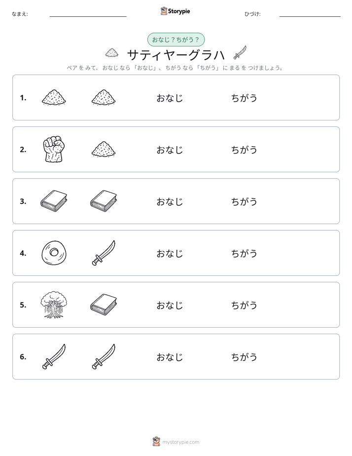 同じか違うか