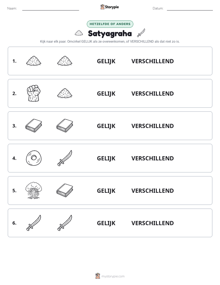 Zelfde of Verschillend