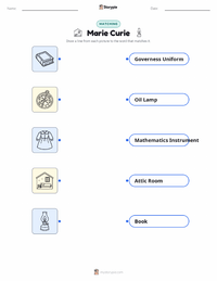 Marie Curie printable worksheet for kids