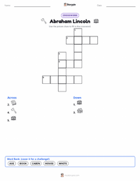 Abraham Lincoln printable worksheet preview