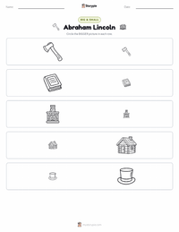 Abraham Lincoln printable worksheet preview