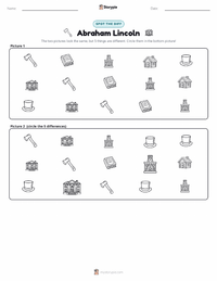 Abraham Lincoln printable worksheet preview
