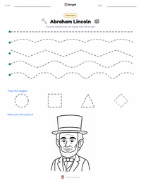 Abraham Lincoln printable worksheet preview