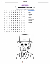 Abraham Lincoln printable worksheet preview