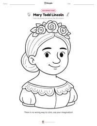 Mary Todd Lincoln printable worksheet preview