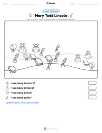Mary Todd Lincoln printable worksheet preview