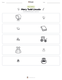 Mary Todd Lincoln printable worksheet preview