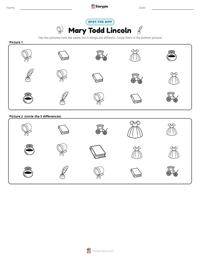 Mary Todd Lincoln printable worksheet preview