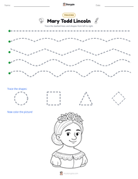 Mary Todd Lincoln printable worksheet preview