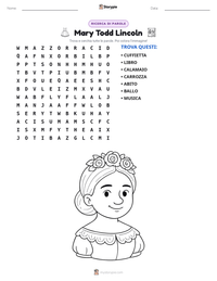 Anteprima della scheda stampabile di Mary Todd Lincoln