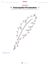 Emancipation Proclamation printable worksheet preview