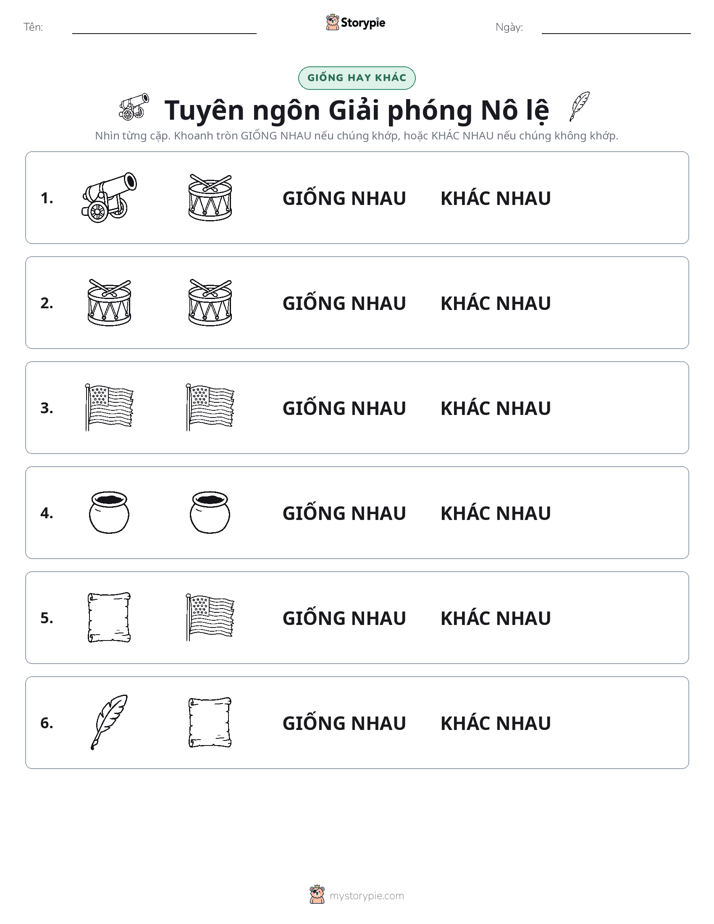 Giống Hay Khác