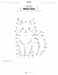 Nikola Tesla printable worksheet preview