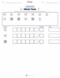Nikola Tesla printable worksheet preview