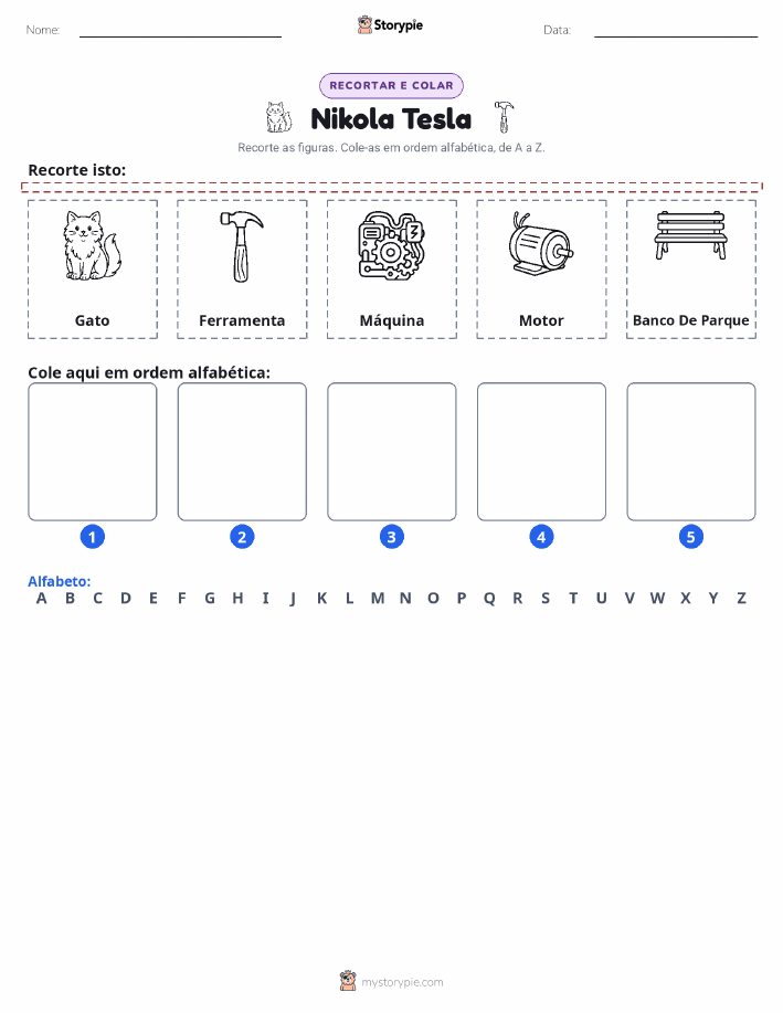 Recortar & Colar Alfabeto