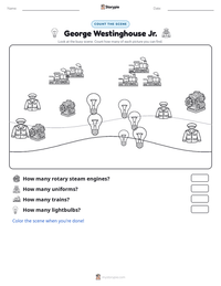 George Westinghouse Jr. printable worksheet preview