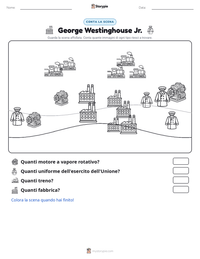 Anteprima della scheda stampabile di George Westinghouse Jr.