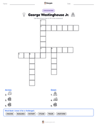 George Westinghouse Jr. printable worksheet preview