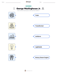 George Westinghouse Jr. printable worksheet for kids