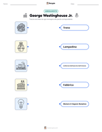 Scheda stampabile di George Westinghouse Jr. per bambini