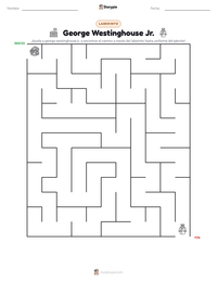 Vista previa de la hoja de trabajo imprimible de George Westinghouse Jr.
