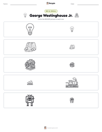 George Westinghouse Jr. printable worksheet preview
