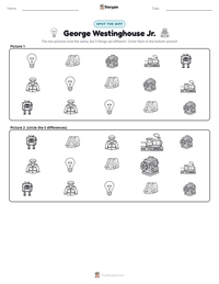 George Westinghouse Jr. printable worksheet preview