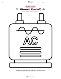 Alternatif Akım (AC) yazdırılabilir çalışma sayfası önizlemesi