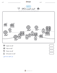 معاينة ورقة العمل القابلة للطباعة التيار المتردد (AC)