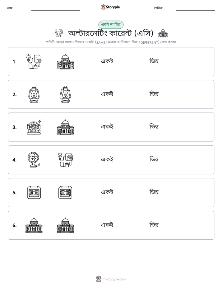 একই বা ভিন্ন