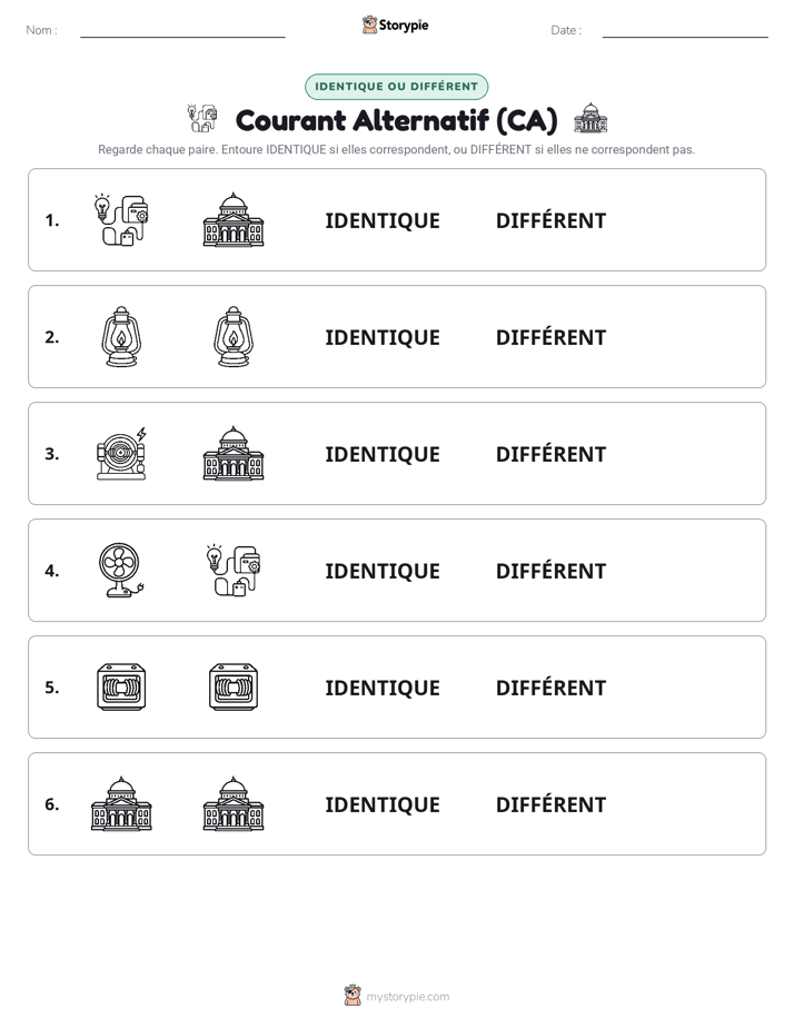 Identique ou Différent