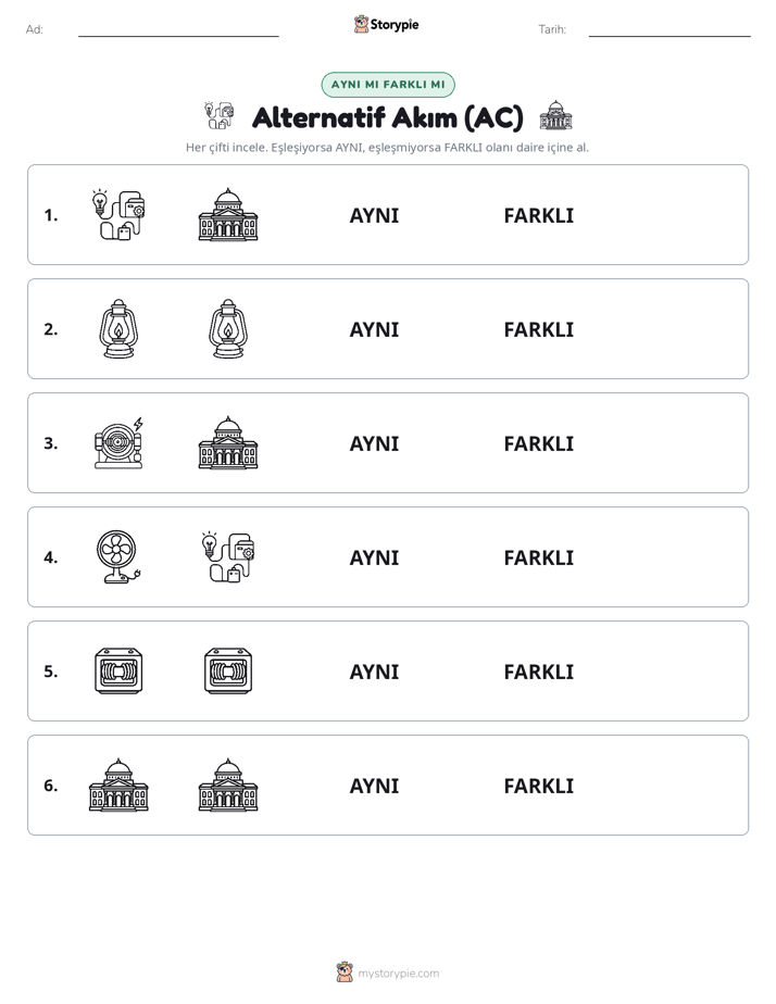 Aynı mı Farklı mı