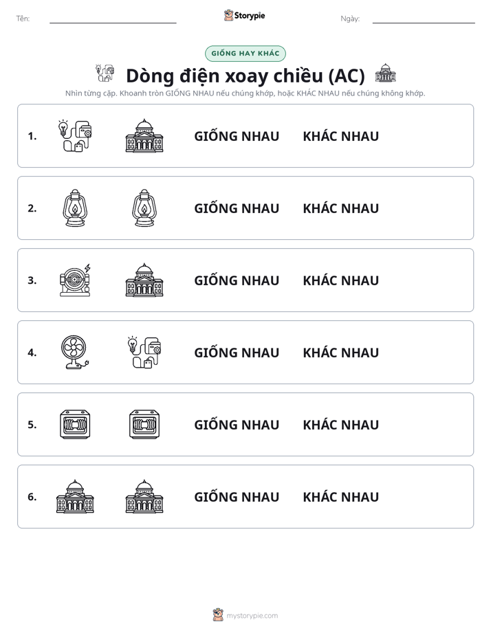 Giống Hay Khác