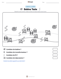 Aperçu de la feuille de travail imprimable Bobine Tesla