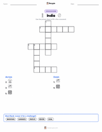 India printable worksheet preview