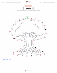 India printable worksheet preview