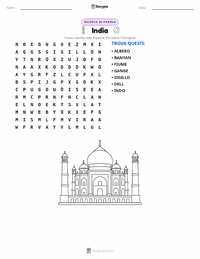 Anteprima della scheda stampabile di India