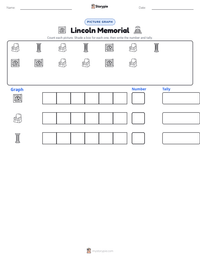 Lincoln Memorial printable worksheet preview