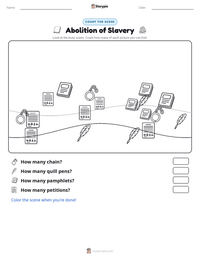 Abolition of Slavery printable worksheet preview