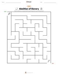 Abolition of Slavery printable worksheet preview