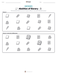 Abolition of Slavery printable worksheet preview