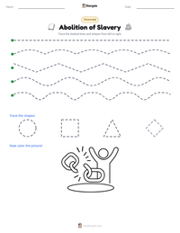 Abolition of Slavery printable worksheet preview