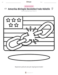 Amerika Birleşik Devletleri'nde Kölelik yazdırılabilir çalışma sayfası önizlemesi