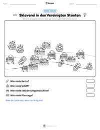 Sklaverei in den Vereinigten Staaten druckbare Arbeitsblatt Vorschau