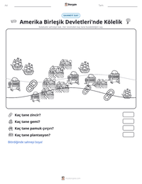 Amerika Birleşik Devletleri'nde Kölelik yazdırılabilir çalışma sayfası önizlemesi