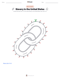 Slavery in the United States printable worksheet preview