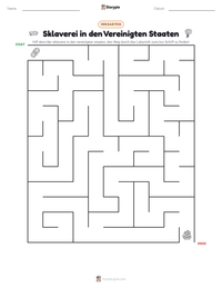 Sklaverei in den Vereinigten Staaten druckbare Arbeitsblatt Vorschau