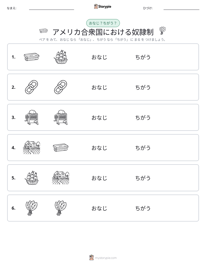 同じか違うか