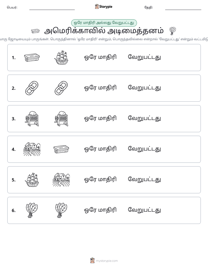 அதே அல்லது மாறுபட்டது
